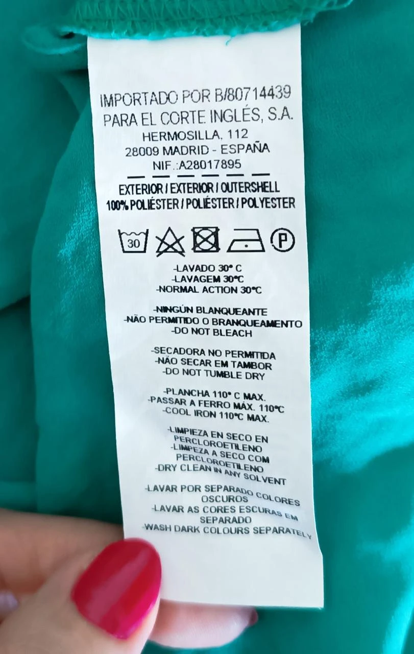 Blusa verde turquesa com nó Fórmula Joven-Tamanho 40/L – photo 5